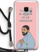 Hotline bling: Samsung Galaxy S9 Transparant Hoesje met koord