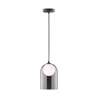 Deco Hanglamp Smoke Glas - Complete set incl. led lamp - Warm wit licht - Zwart Deco Hanglamp Smoke Glas - Complete set incl. led lamp - Warm wit licht - Zwart