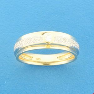 TFT Ring Diamant 0.22ct H SI Bicolor Goud