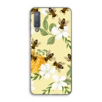 No flowers without bees: Samsung Galaxy A7 (2018) Transparant Hoesje