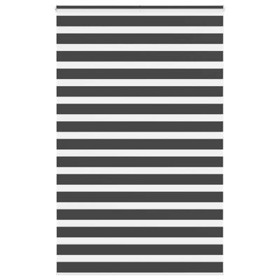 VidaXL Zebra rolgordijn 140x200 cm stofbreedte 135,9 cm zwart