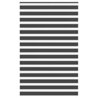 VidaXL Zebra rolgordijn 140x200 cm stofbreedte 135,9 cm zwart