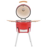 The Living Store Kamado Grill - Keramisch - 33 cm - Inclusief thermometer - thumbnail