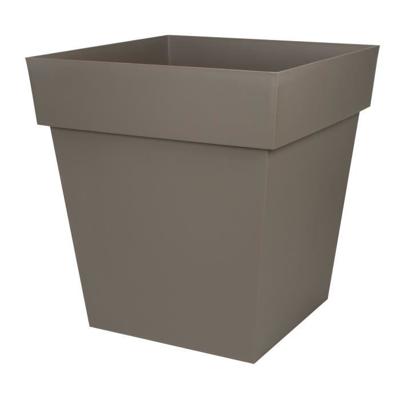 EDA Toscane vierkante pot - 50 cm - 87 L - Taupe