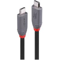 Lindy 36956 USB-kabel 0,8 m USB4 Gen 3x2 USB C Zwart - thumbnail