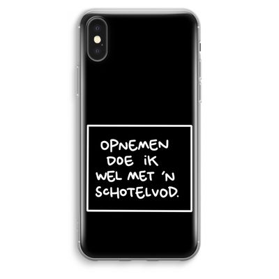 Schotelvod: iPhone XS Max Transparant Hoesje