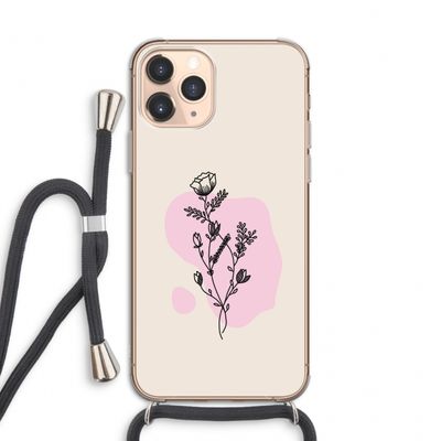 Roses are red: iPhone 11 Pro Transparant Hoesje met koord