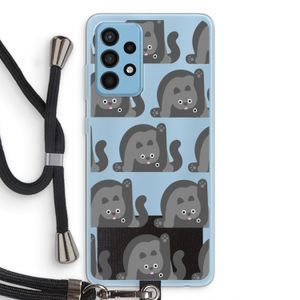 Cats: Samsung Galaxy A52 Transparant Hoesje met koord