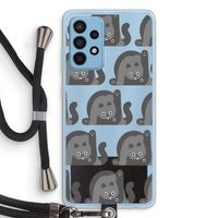 Cats: Samsung Galaxy A52 Transparant Hoesje met koord