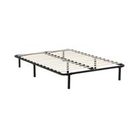 Bed met lattenbodem - 140 x 200 cm - 400 kg - staal - 7 poten