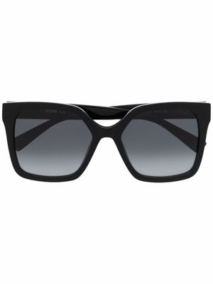 Moschino Eyewear lunettes de soleil à monture oversize - Noir