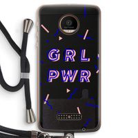 GRL PWR: Motorola Moto Z Force Transparant Hoesje met koord