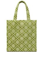 Tory Burch sac cabas T Monogram en éponge - Vert - thumbnail