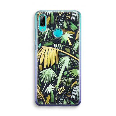 Tropical Palms Dark: Huawei P Smart (2019) Transparant Hoesje