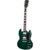 Gibson Original Collection SG Standard &apos;61 Stop Bar Translucent Teal elektrische gitaar met koffer