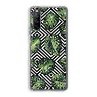 Geometrische jungle: Sony Xperia 10 III Transparant Hoesje