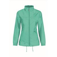 B&C Windbreaker - mintgroen - Sirocco windjas - met capuchon - dames B&C Windbreaker - mintgroen - Sirocco windjas - met capuchon - dames