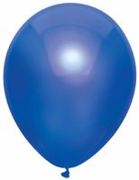 Ballonnen Metallic Navy blauw 30cm - 10 stuks