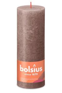 Bolsius Stompkaars Rustic Taupe Ø68 mm - Hoogte 19 cm - Taupe - 85 branduren