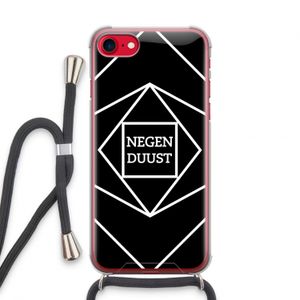 Negenduust geometrisch: iPhone SE 2020 Transparant Hoesje met koord