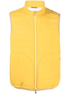 Brunello Cucinelli gilet à design matelassé - Jaune