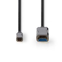 USB Type-C naar HDMI-Kabel | AOC | Type-C Male - HDMI-Connector | 50.0 m | Zwart - thumbnail