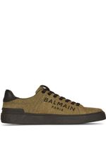 Balmain baskets B-Court à logo imprimé - Vert