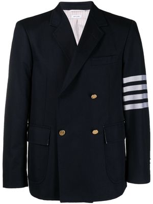 Thom Browne blazer à détails 4 bandes signature - Bleu