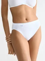 Ondergoed dames Basic Tai slip - Hoog opgesneden dames slip - 38 - Wit - Onderbroek - Ondergoed - 38 - Onderbroek - Ondergoed - 38 - Onderbroek -