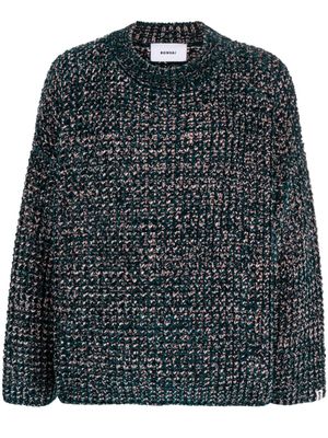 Bonsai pull en maille chinée à patch logo - Vert