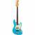 Fender American Professional II Jazz Bass Miami Blue RW elektrische basgitaar met koffer