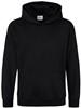 Just Cool JH001K Kids´ Hoodie - Deep Black - 9/11 (L)