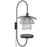 Forestier Papillon wandlamp met plateau zwart