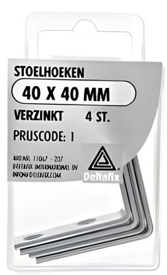 Stoelhoeken 40 40mm verz 4st - Deltafix