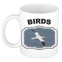 Dieren jan van gent vogel beker - birds/ vogels mok wit 300 ml     - - thumbnail