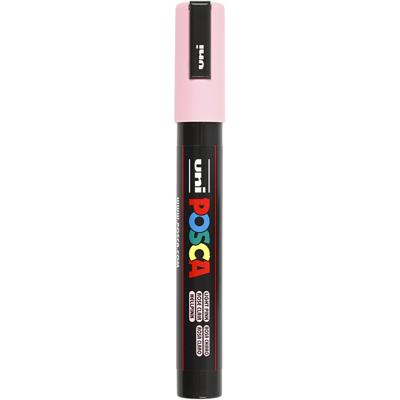 Uni-Posca Posca marker, afm pc-5m, lijndikte 2,5 mm, medium, lichtroze, 1 stuk