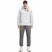 PUMA Borussia Dortmund Pumatech Woven Trainingspak Hooded Full-Zip 2025-2026 Zilver Geel
