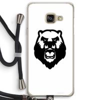 Angry Bear (white): Samsung Galaxy A3 (2016) Transparant Hoesje met koord