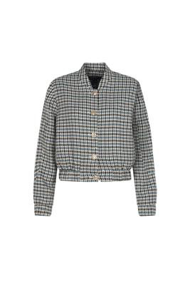 Elvira Casuals Bomber Maud E5 25-011 Jackets 1037 Checked Blue