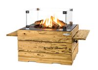 Happy Cocooning: Vuurtafel Vierkant Driftwood - Zwart