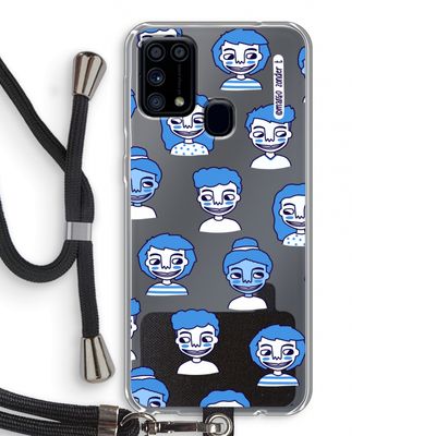Gezichtjes: Samsung Galaxy M31 Transparant Hoesje met koord