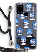 Gezichtjes: Samsung Galaxy M31 Transparant Hoesje met koord
