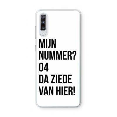 Da ziede van hier: Samsung Galaxy A70 Transparant Hoesje