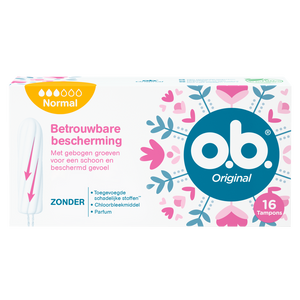 OB Original Tampons Normal - met gebogen groeven
