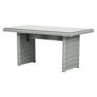 Vinor tuintafel 141,5 x 76 cm, met glasplaat, zand. - thumbnail