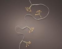 MicroLED stringlights l1m goud/kwrm kerst - Lumineo