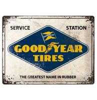 Tin Sign 'Goodyear Tires' 30 x 40 cm - thumbnail