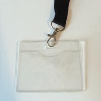 Badge met keycord 90x56 mm 25 stuks