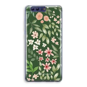 Botanical green sweet flower heaven: Honor 9 Transparant Hoesje