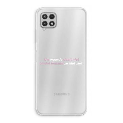 uw waarde daalt niet: Samsung Galaxy A22 4G Transparant Hoesje